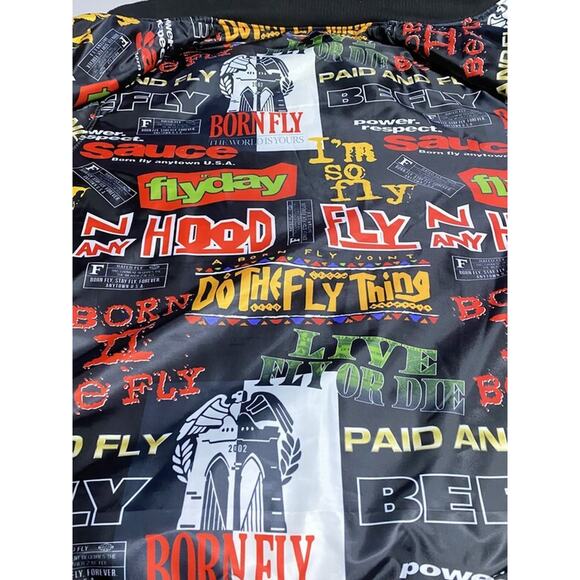 Born Fly Reversible Jacket Men's Size 3XL Fly N Any Hood Black WITH FLAW - Picture 8 of 13